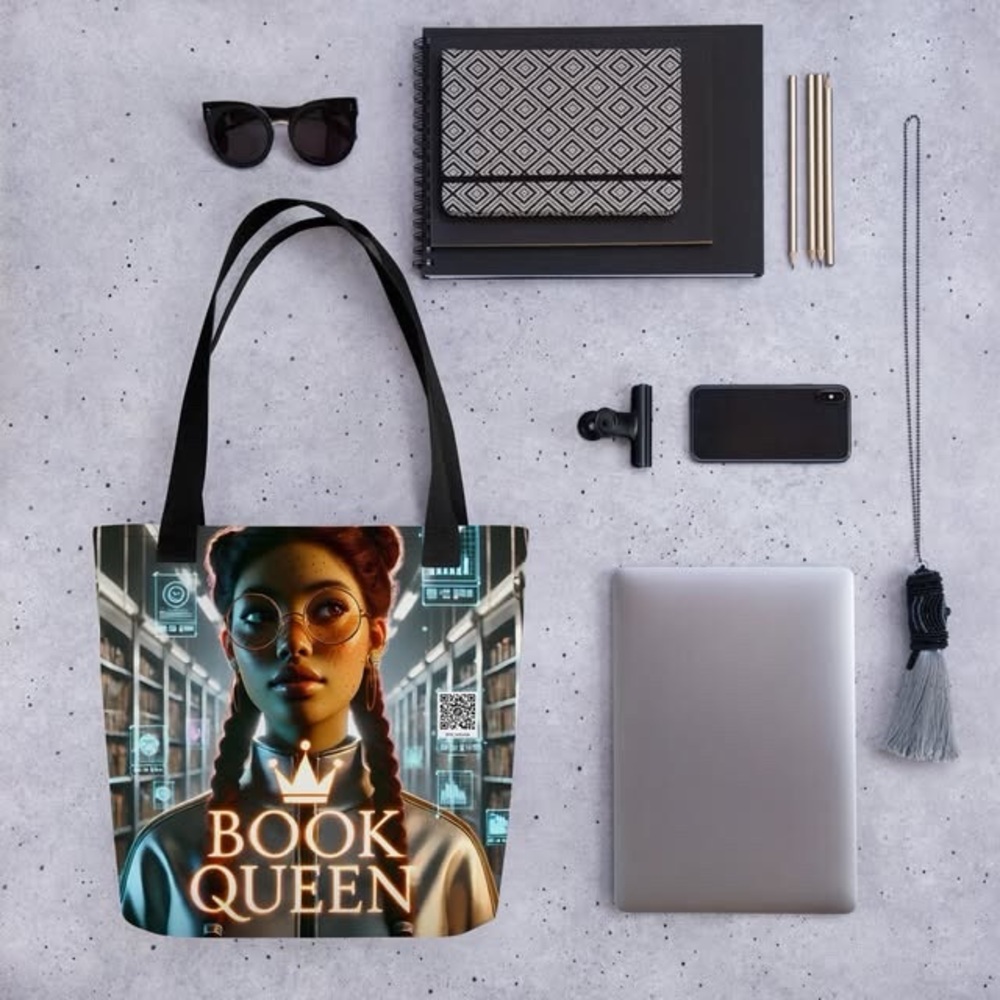 Book Queen Tote Bag - Black - Picture 3 of 6
